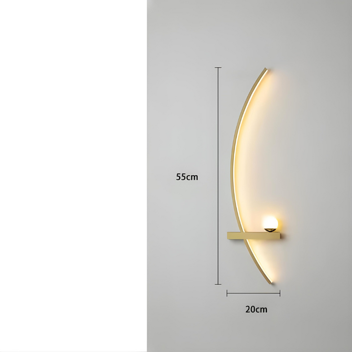 CercleLumi™ – Applique Contemporaine en Arc Lumineux
