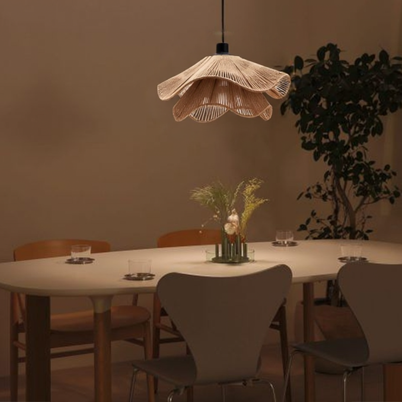 PailleLustre™ – Suspension Rétro au Tressage Naturel