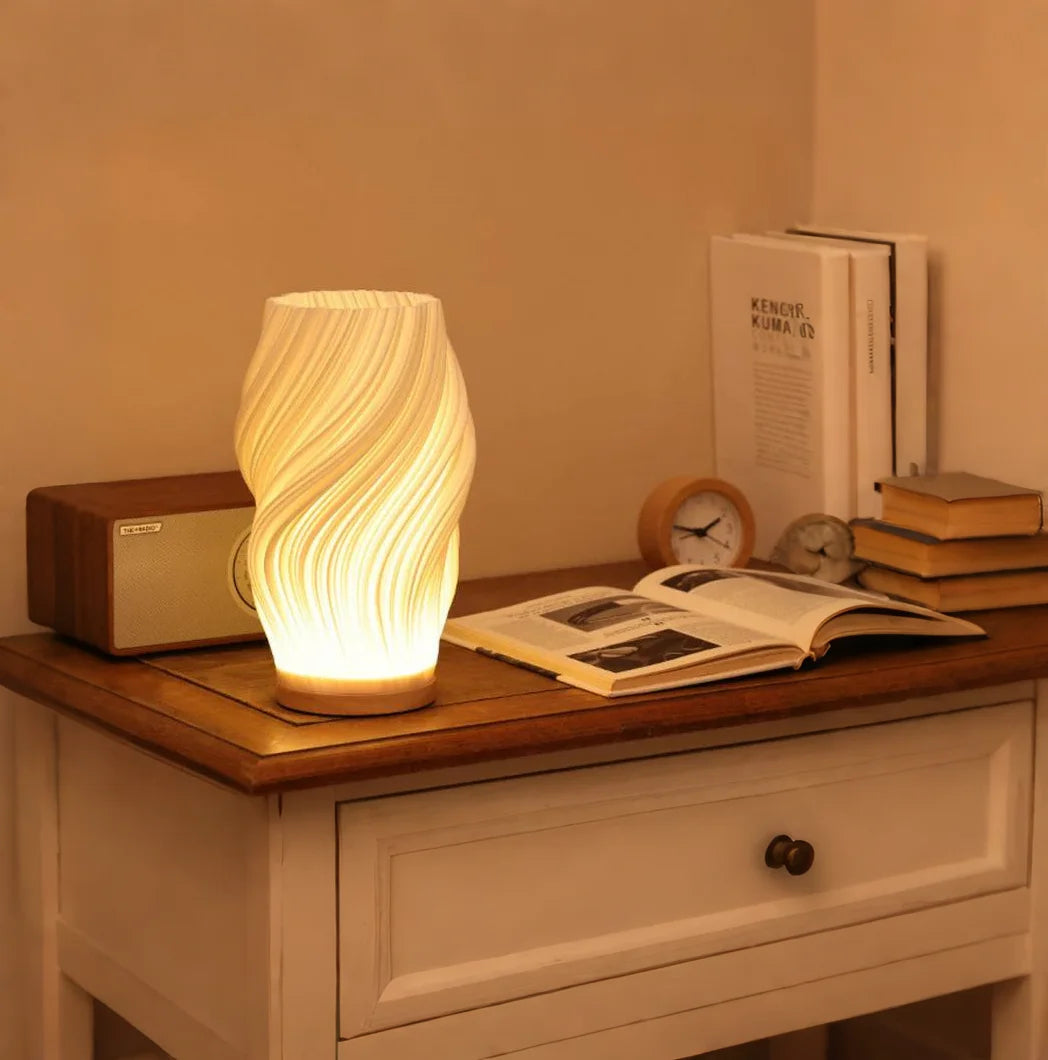 RayonNuit™ – Lampe de Nuit Élégante à Motif Spirale