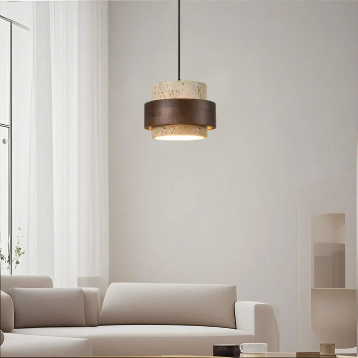 TerraWabi™ – Suspension Vintage en Pierre au Style Épuré