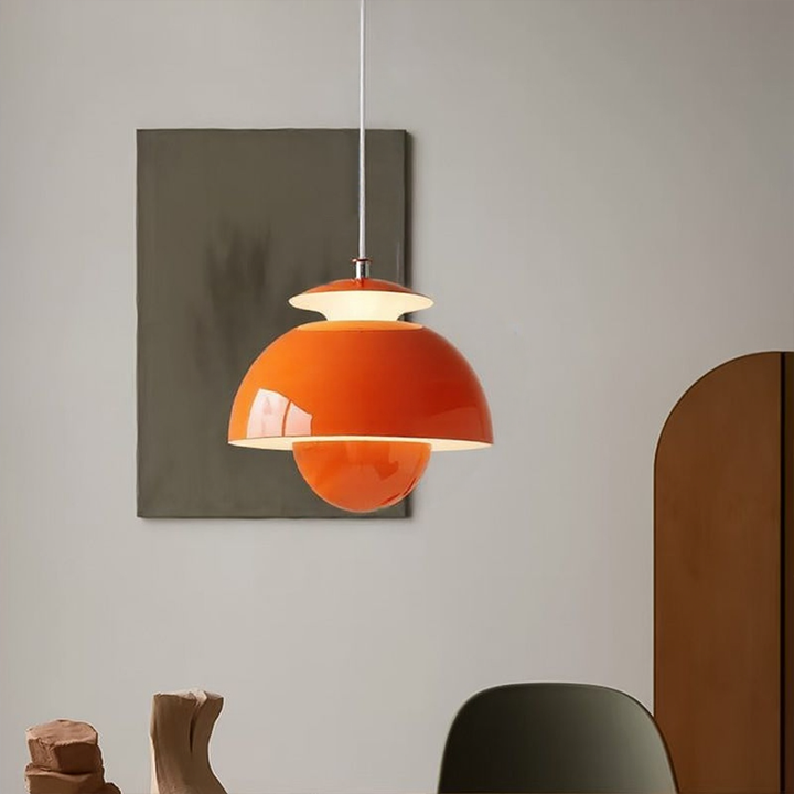 LumiBourgeon™ – Lustre Créatif au Design Floral Rétro