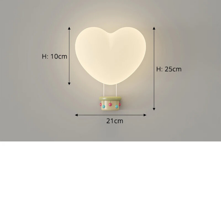 CœurLumi™ – Applique Murale LED Fille Romantique