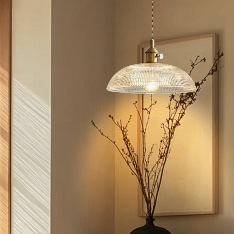 VerreBol™ – Suspension Moderne en Verre Forme Coupelle