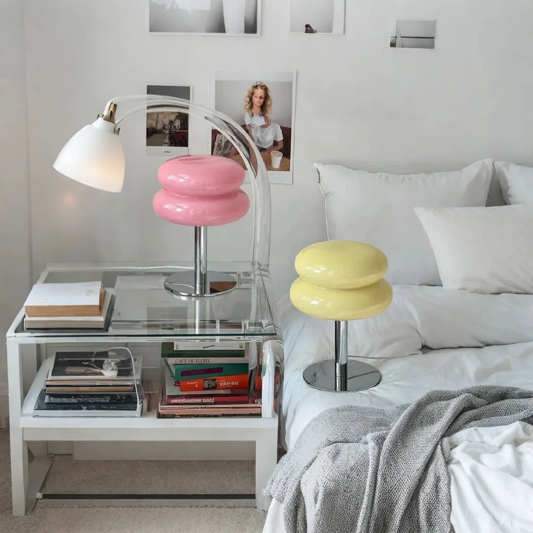 VerreDélice™ – Lampe de Table Chic au Charme Sucré