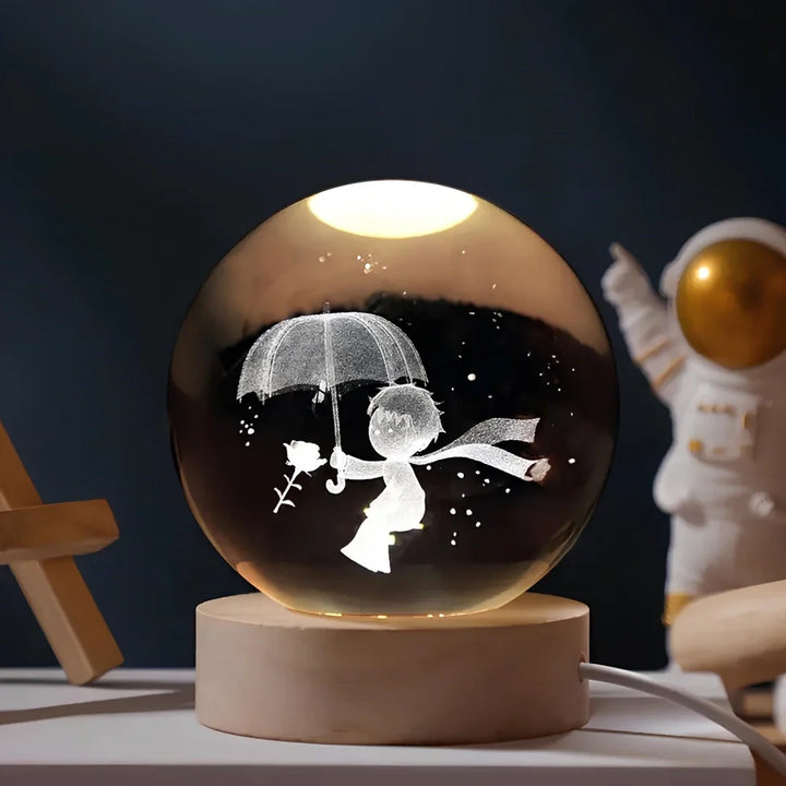 CristalAura™ – Boule de cristal lumineuse
