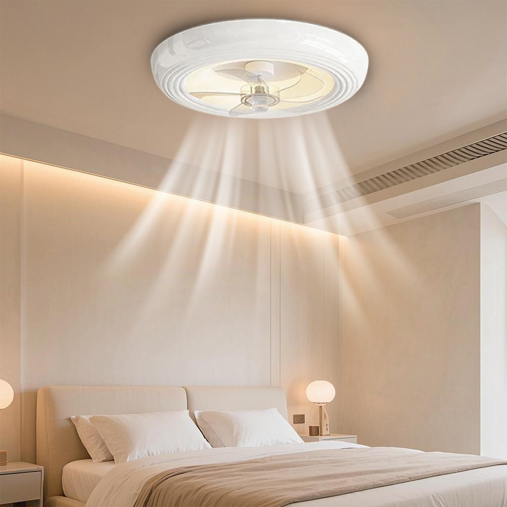 MacaronaLume™ – Ventilateur de Chambre Élégant avec LED