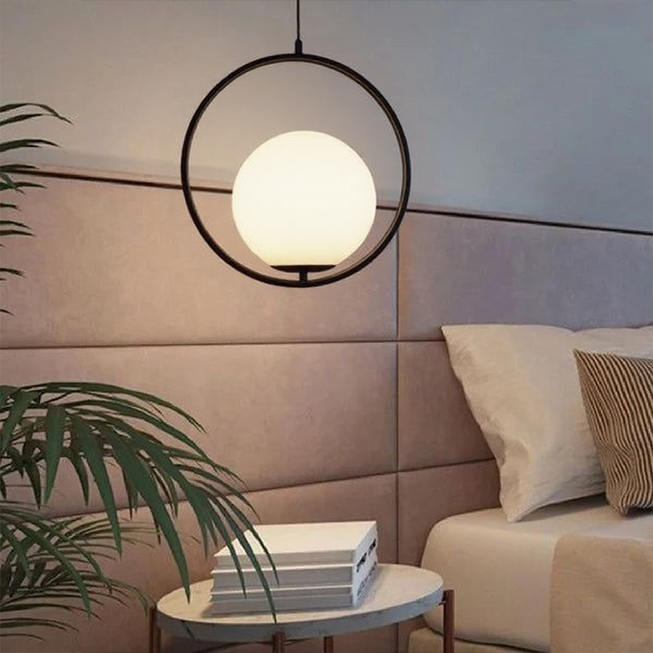 BrumeLumi™ – Lustre Élégant en Verre Satiné