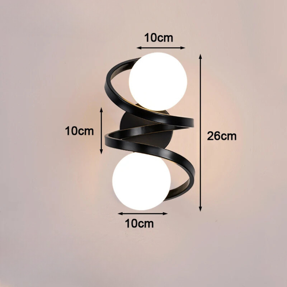 ScandiLume™ – Applique Murale Sphérique au Design Nordique