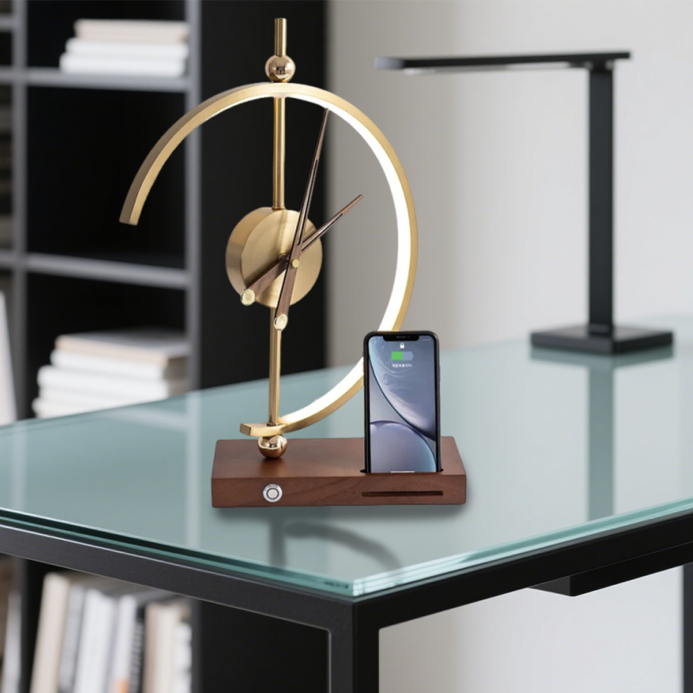 ChronoLuxe™ – Lampe Horloge Élégante et Moderne