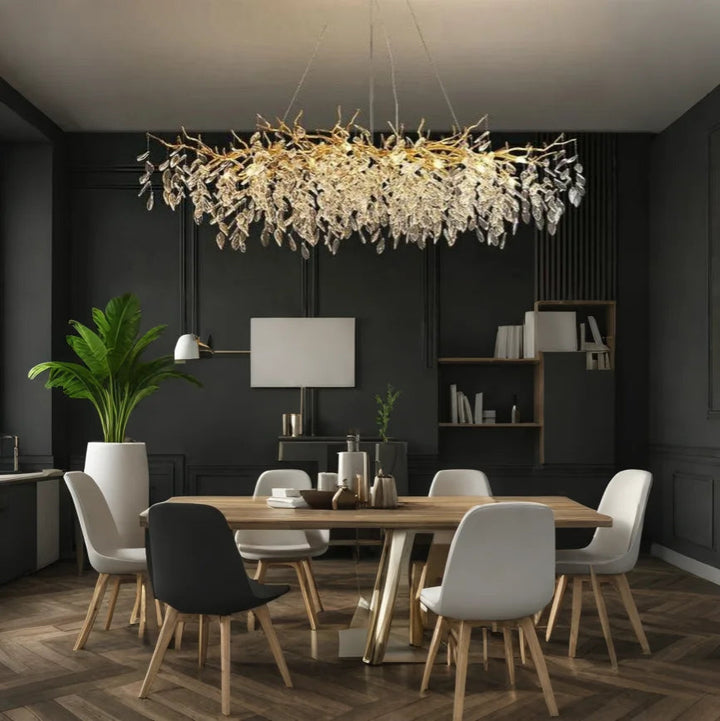 PrestigeCiel™ – Chandelier de Plafond Élégant et Étincelant