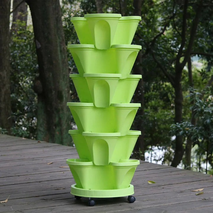 VertiPlante™ – Serre de Culture Compacte avec Roues et Plateaux