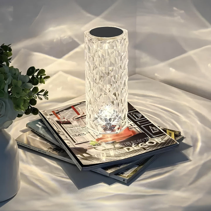 CristalÉclat™ – Lampe tactile en cristal étincelant