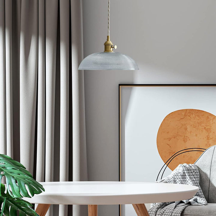 VerreBol™ – Suspension Moderne en Verre Forme Coupelle