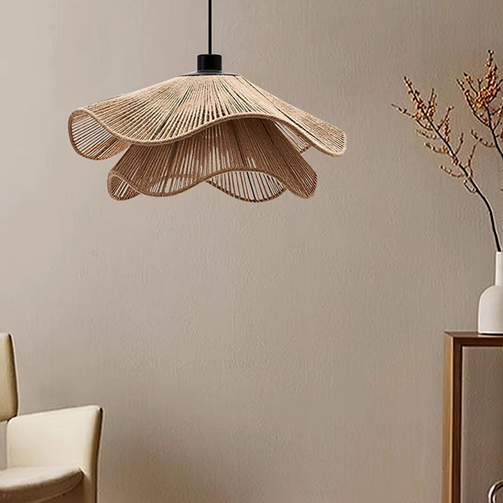 PailleLustre™ – Suspension Rétro au Tressage Naturel
