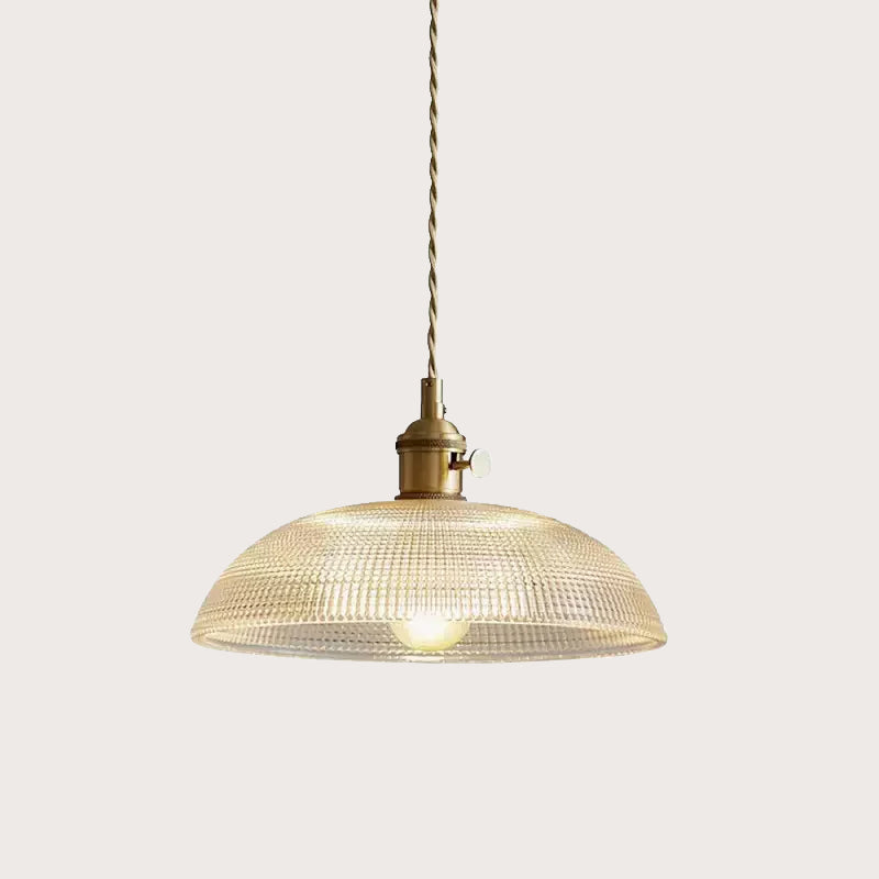 VerreBol™ – Suspension Moderne en Verre Forme Coupelle