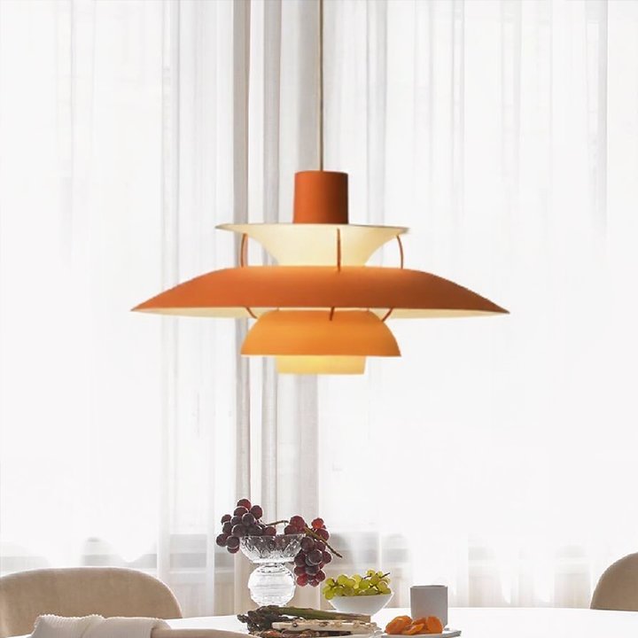 Layera™ – Luminaire Suspendu Métallique à Effet Structuré