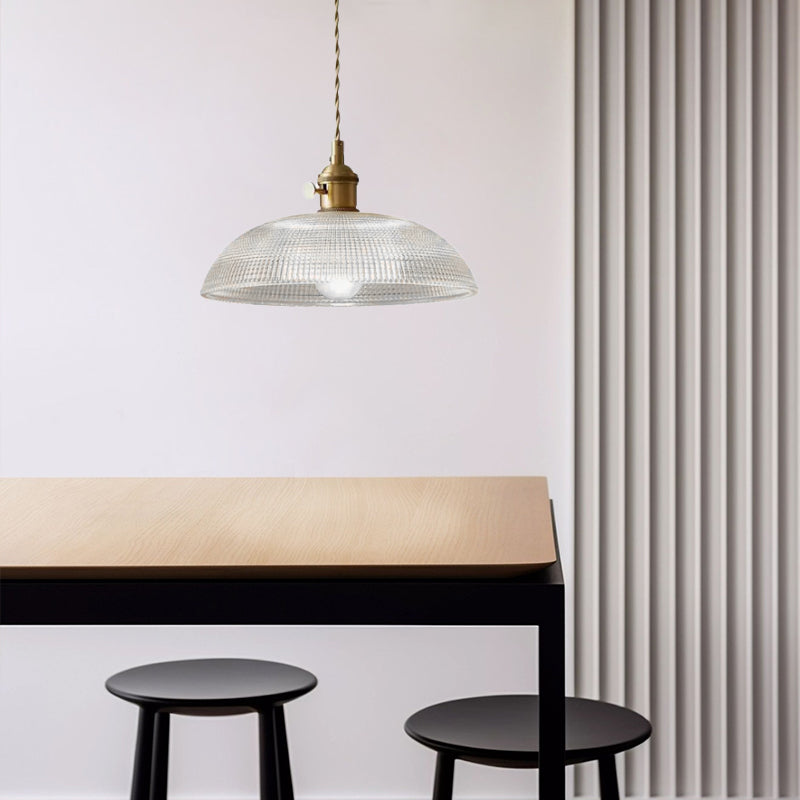 VerreBol™ – Suspension Moderne en Verre Forme Coupelle