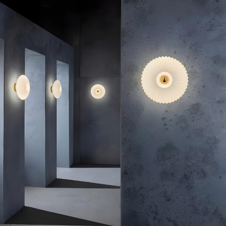 OrbeLumière™ – Applique Murale en Verre Circulaire