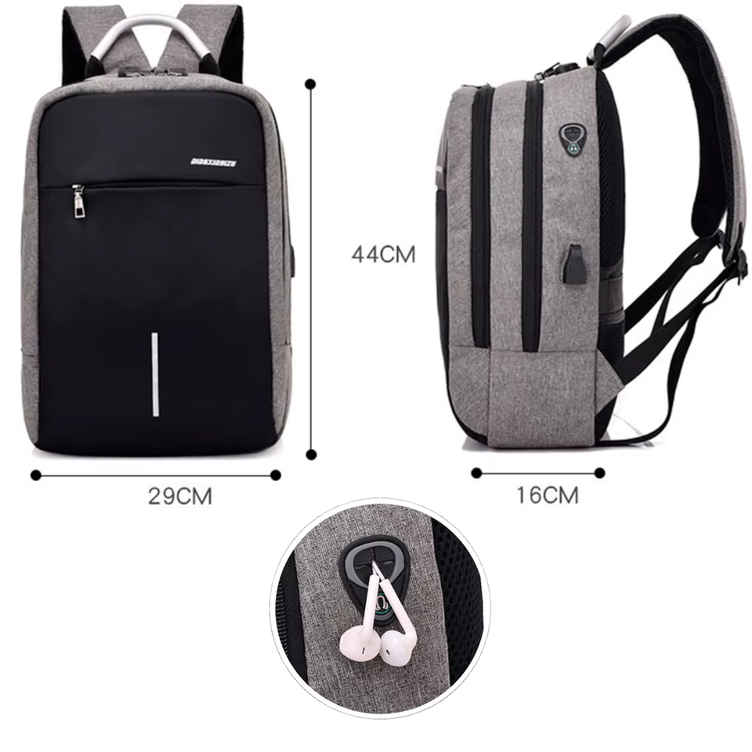 TechGuard™ – Sac à Dos Urbain Antivol & Connecté