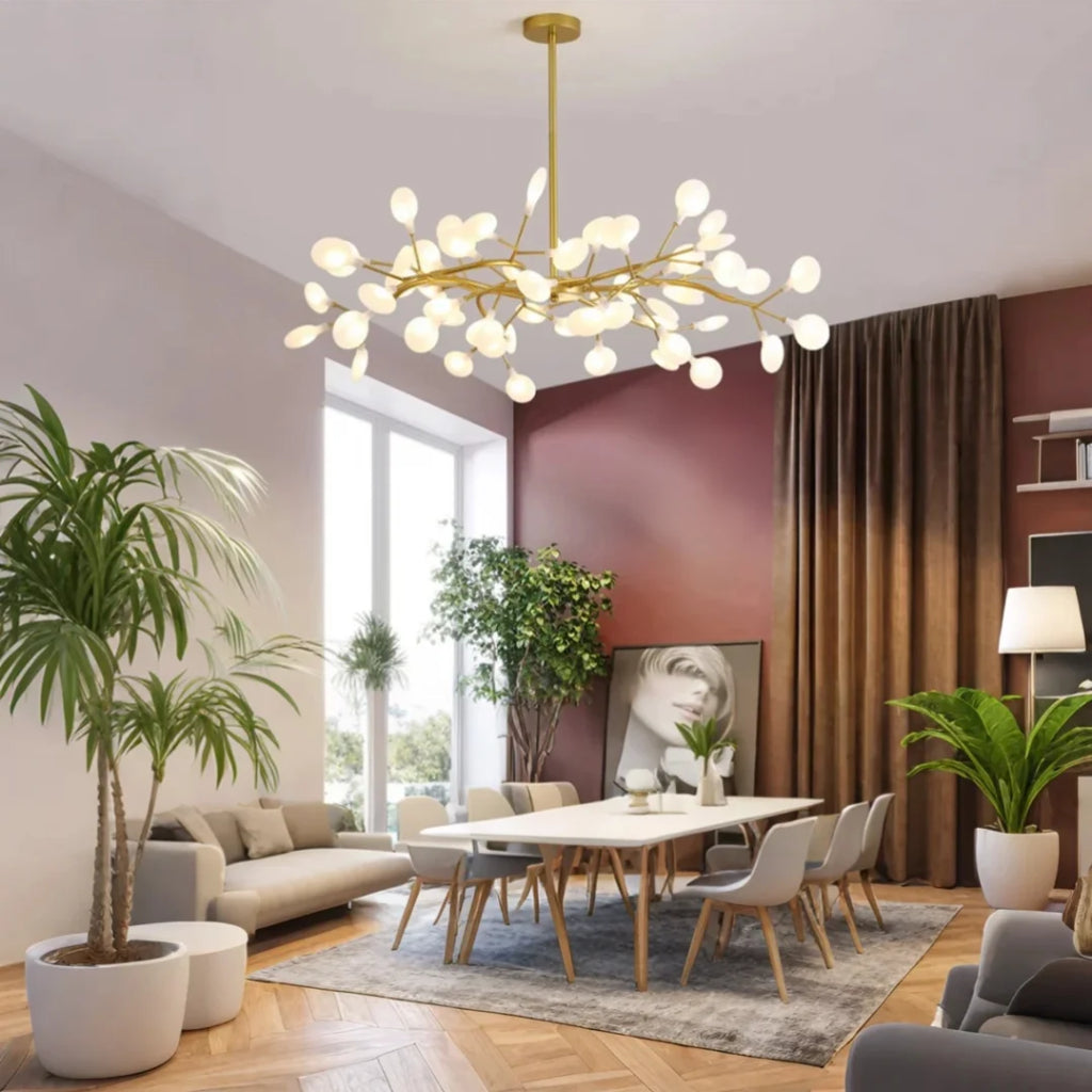 BrancheLumi™ – Lustre Créatif en Acrylique pour Salon