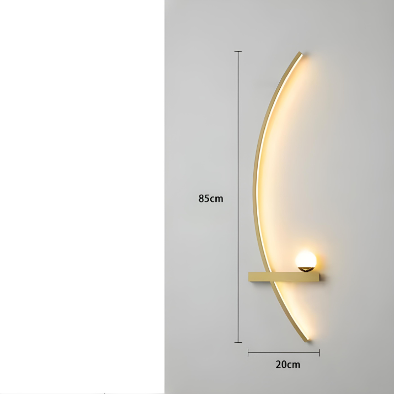 CercleLumi™ – Applique Contemporaine en Arc Lumineux