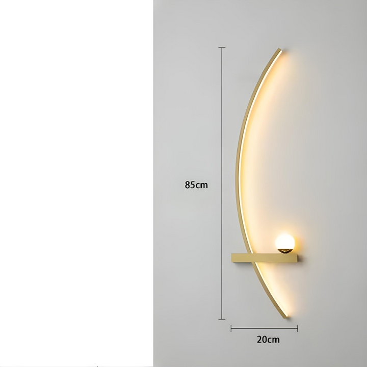 CercleLumi™ – Applique Contemporaine en Arc Lumineux