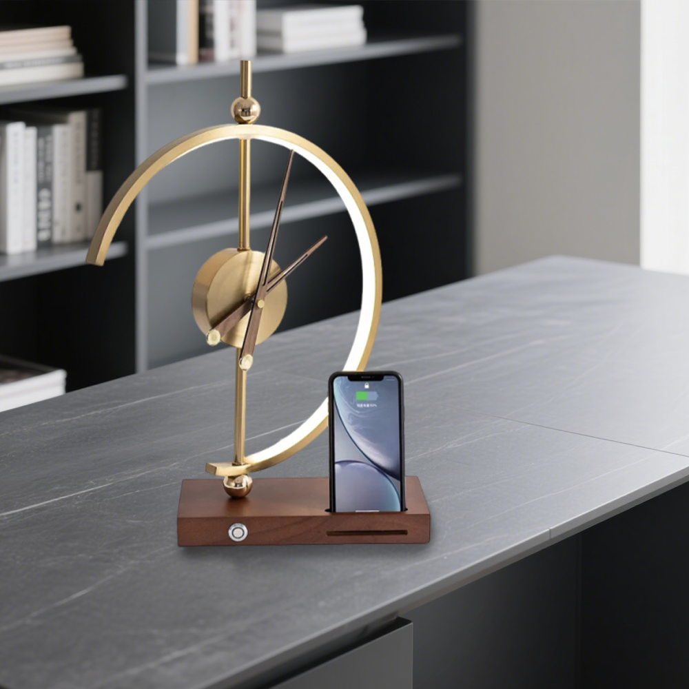 ChronoLuxe™ – Lampe Horloge Élégante et Moderne