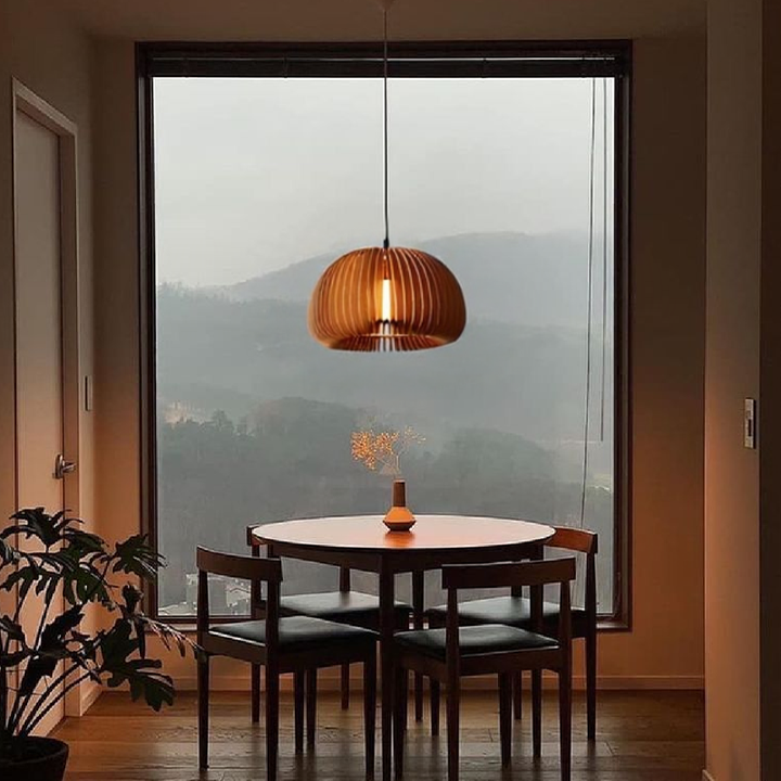 CitroLume™ – Chandelier Naturel au Design Citrouille