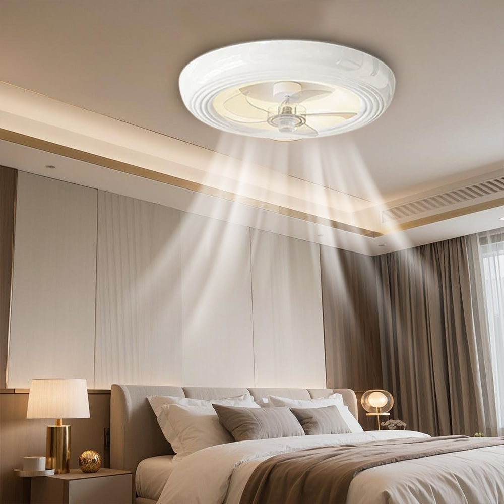 MacaronaLume™ – Ventilateur de Chambre Élégant avec LED