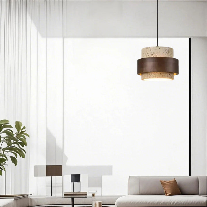 TerraWabi™ – Suspension Vintage en Pierre au Style Épuré