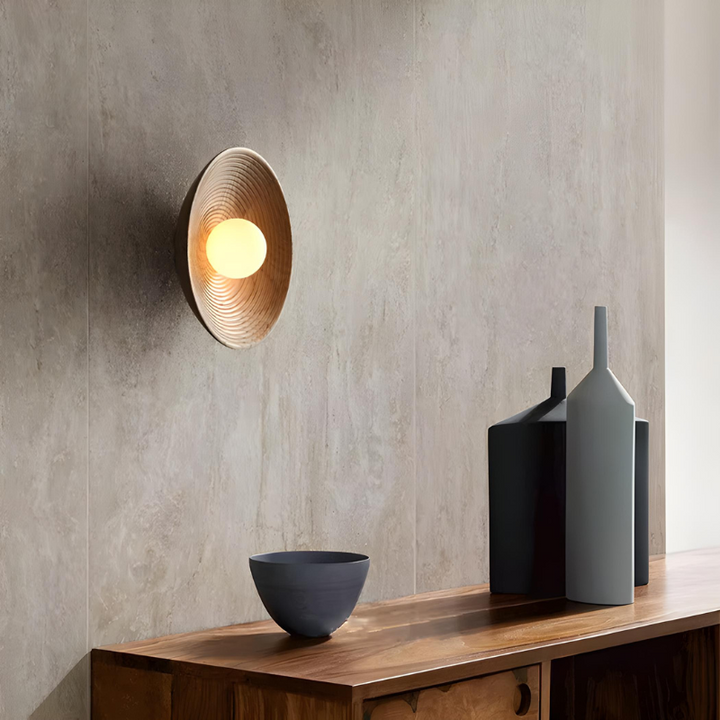 LumiRétro™ – Applique Murale Ronde au Charme Nordique
