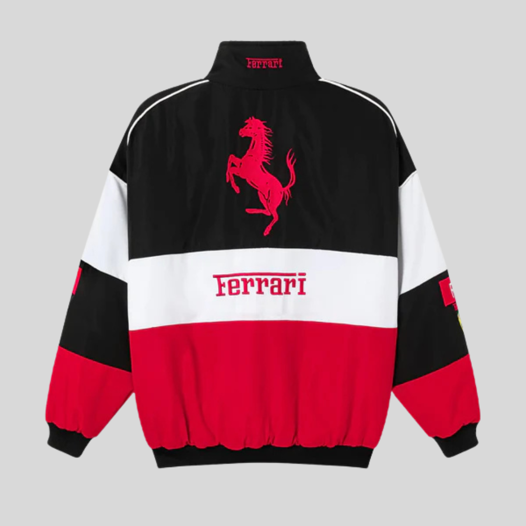 ScuderiaRetro™ – Veste Racing Classique Ferrari Style Années 90