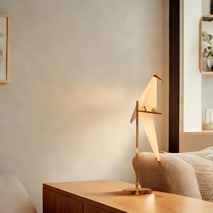 OrigamiNord™ – Lampe de Bureau Grue en Papier