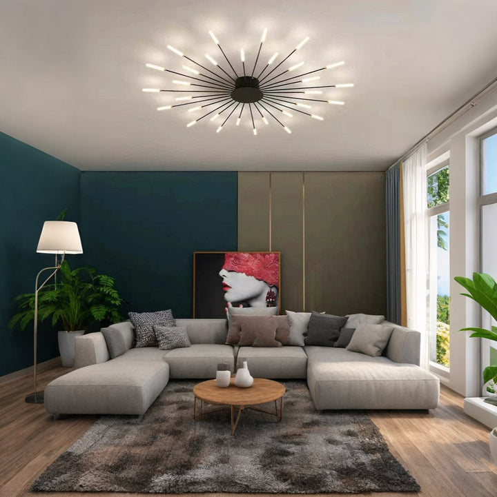 LumiFête™ – Éclairage Plafond Inspiré des Feux d’Artifice