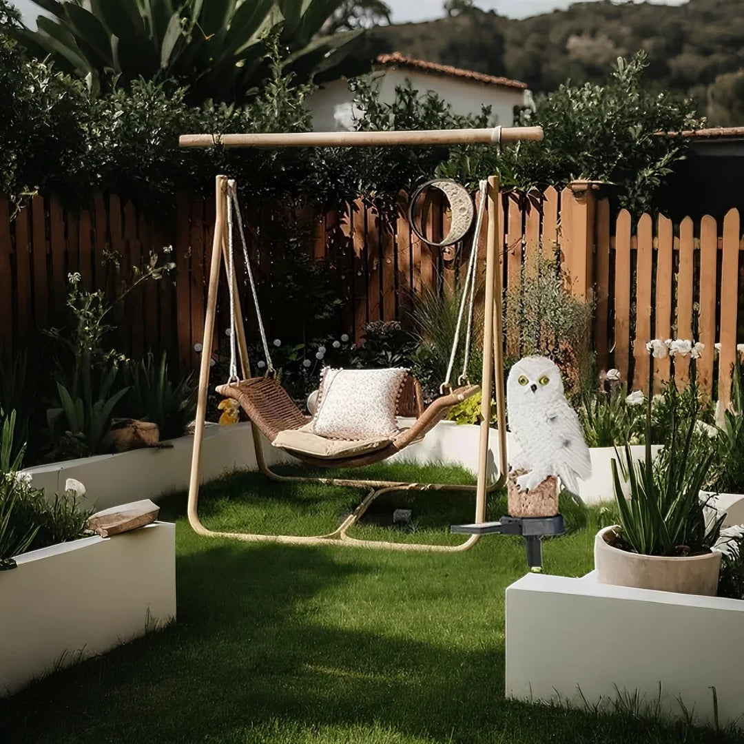 HibouxRayon™ – Chouette Lumineuse Solaire Décorative