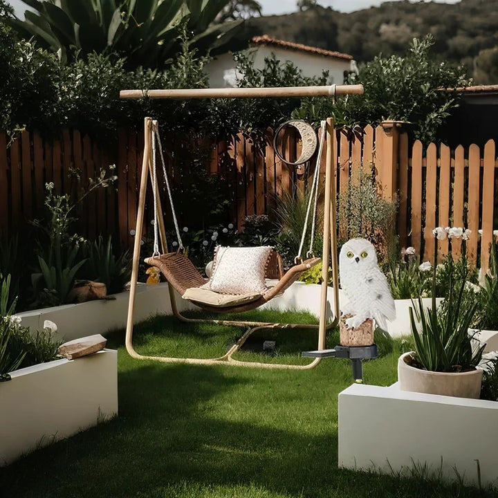 HibouxRayon™ – Chouette Lumineuse Solaire Décorative