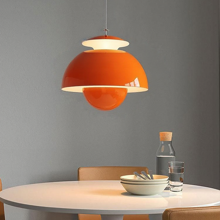 LumiBourgeon™ – Lustre Créatif au Design Floral Rétro