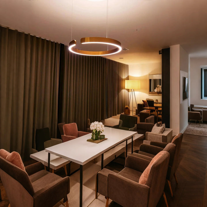 ClairAnneau™ – Suspension LED Circulaire Épurée