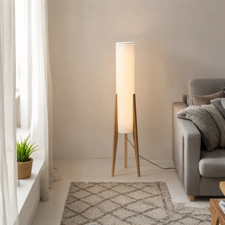 TerraLume™ – Lampadaire en Bois Naturel et Design