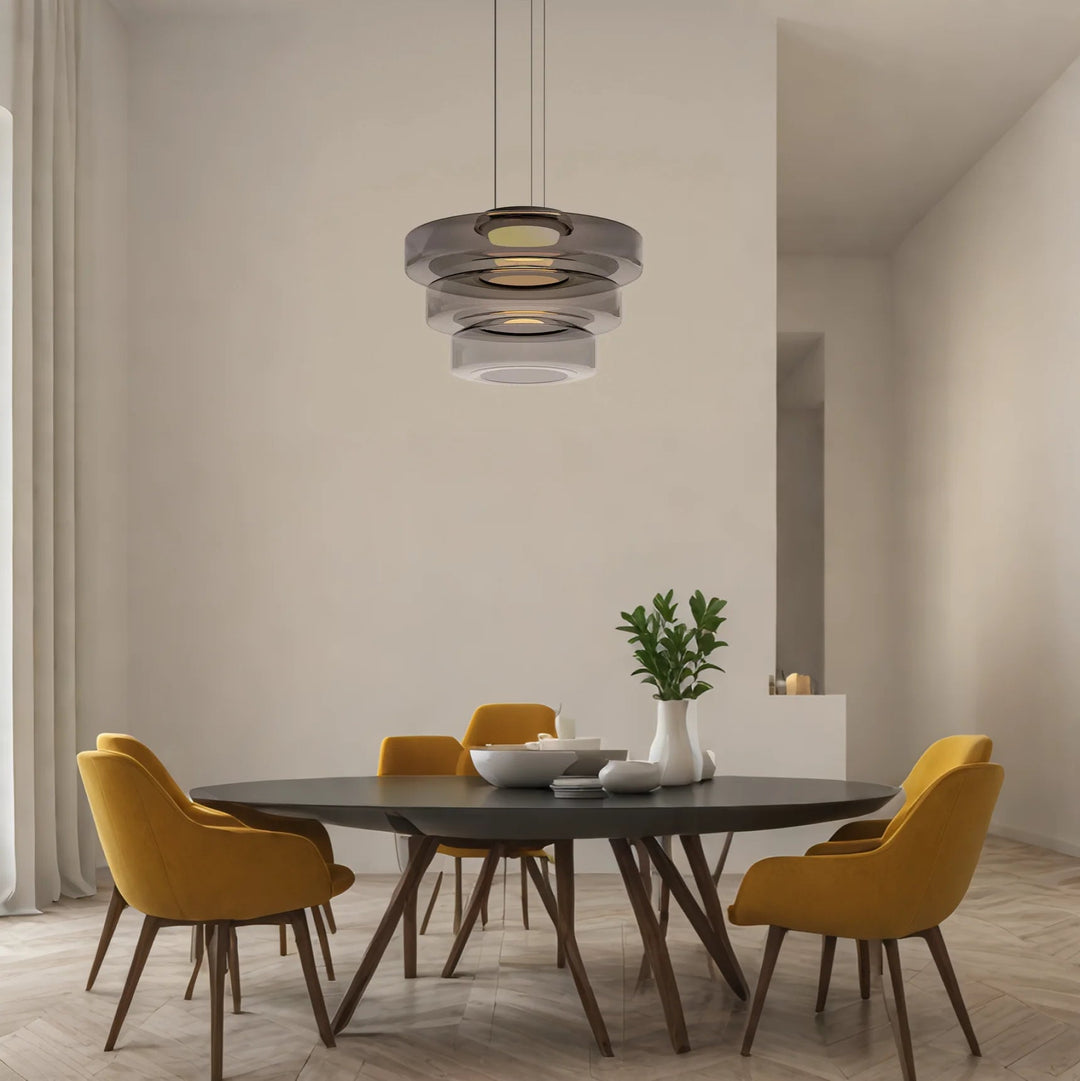 VerreLinéa™ – Suspension Élégante aux Lignes Modernistes