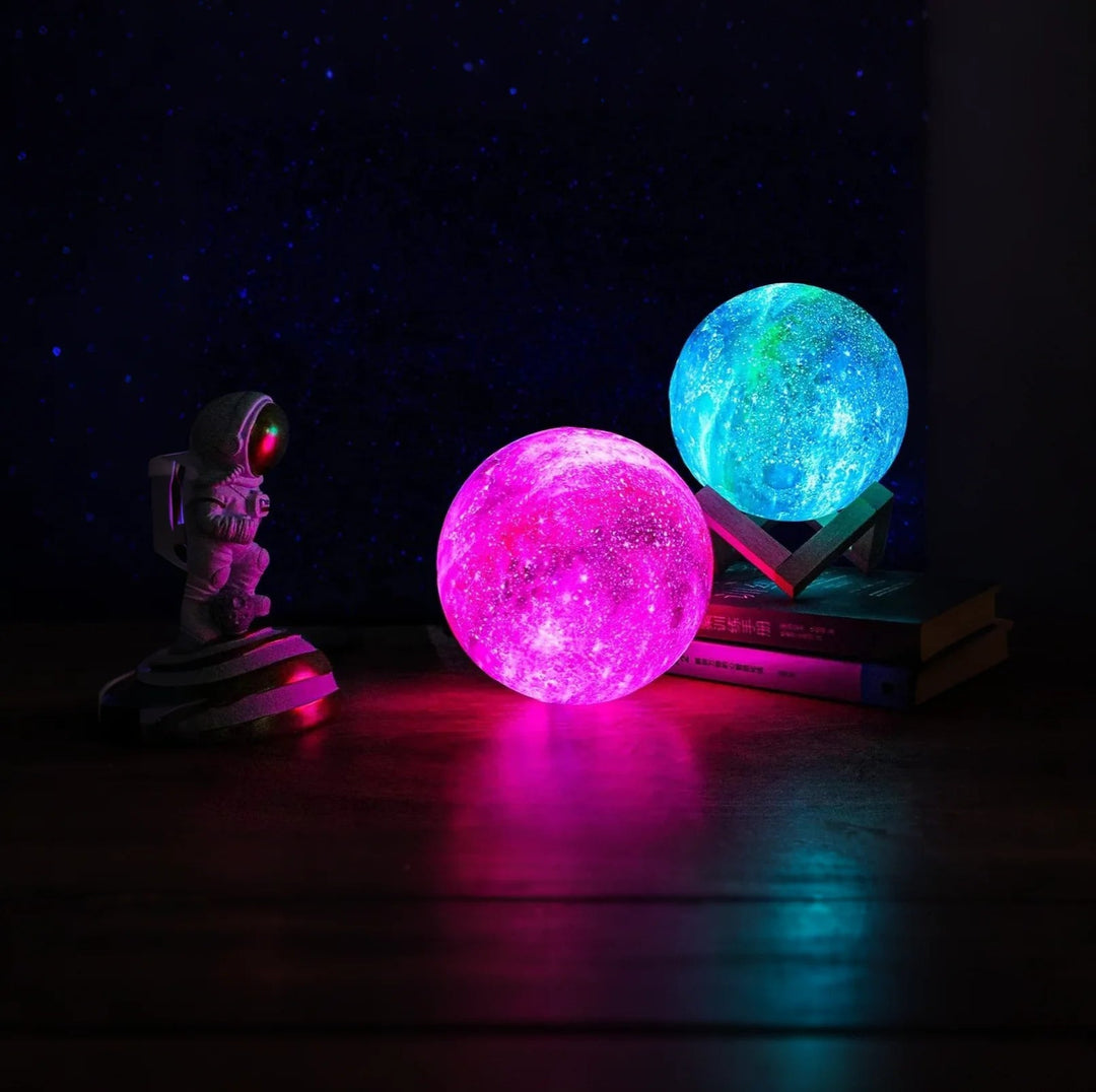 LuneCréa™ – Lampe de Table Inspirée de la Lune et de l’Espace