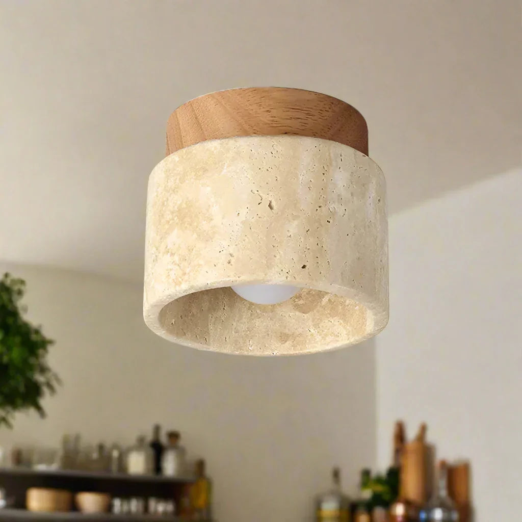 DouxHalo™ – Lampe de Plafond Design Crème Moderne