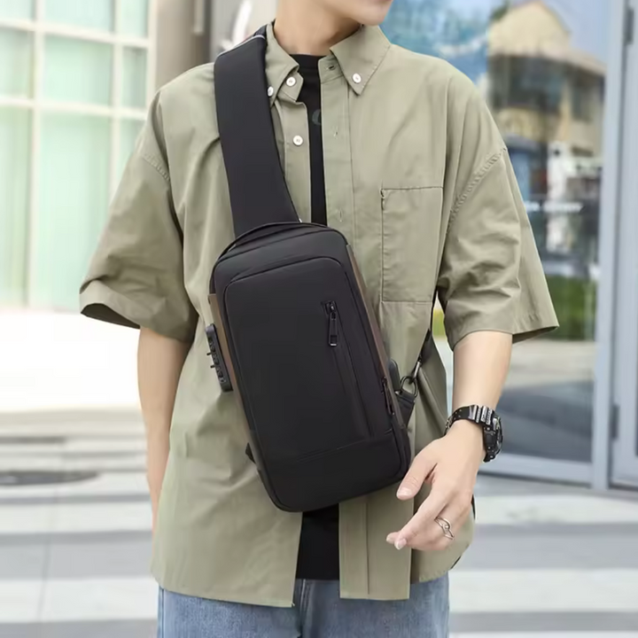 CityShield™ – Sac Bandoulière Étanche & Sécurisé avec Port USB
