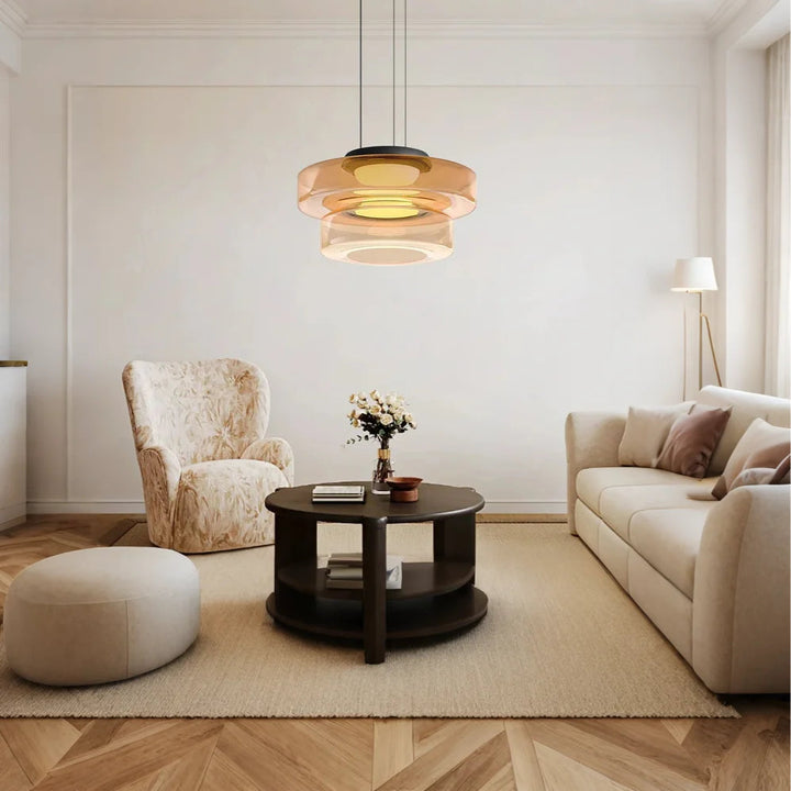 VerreLinéa™ – Suspension Élégante aux Lignes Modernistes