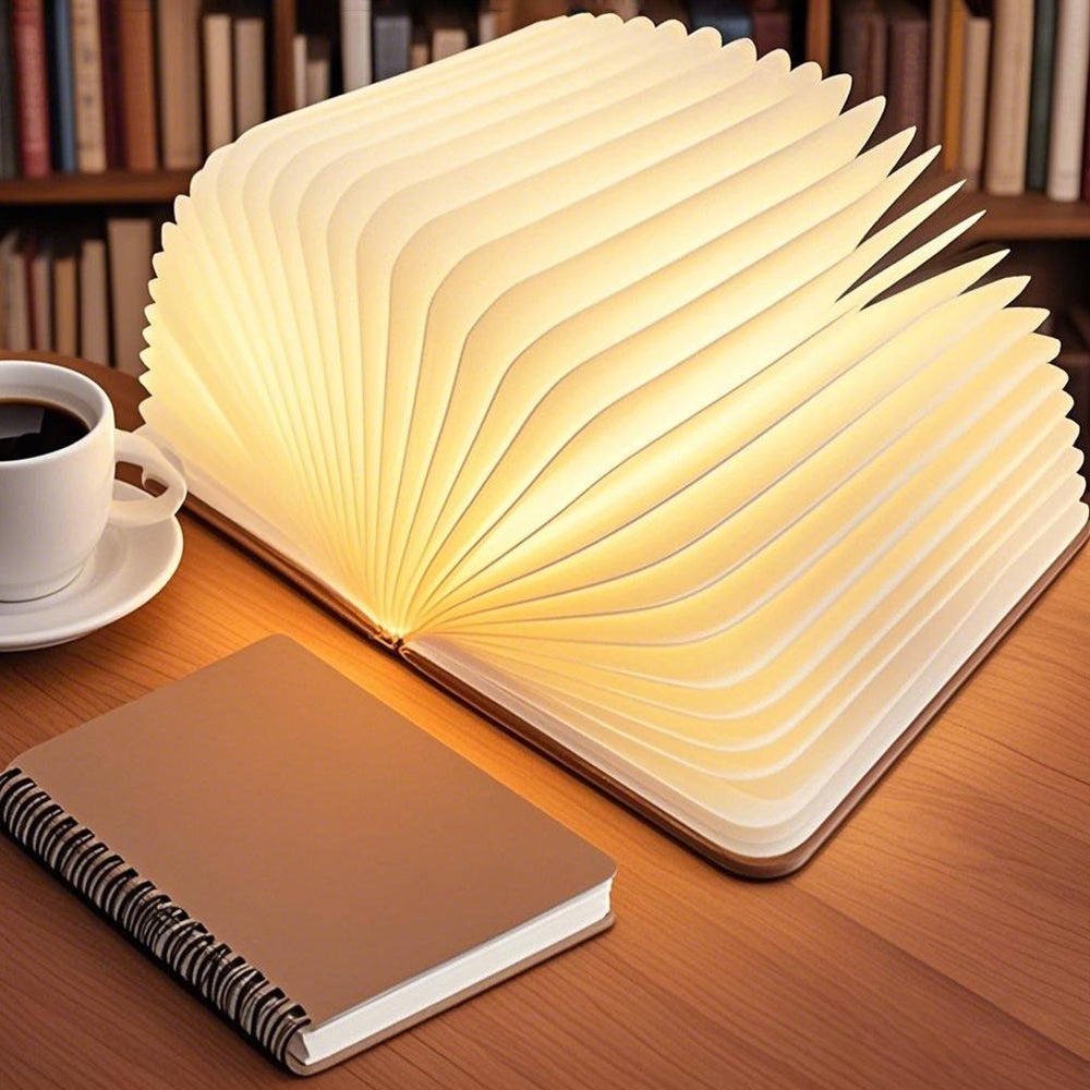 LumiLivre™ – Lampe Livre Pliable à 360° avec LED