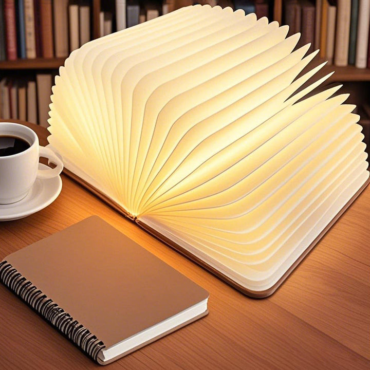 LumiLivre™ – Lampe Livre Pliable à 360° avec LED