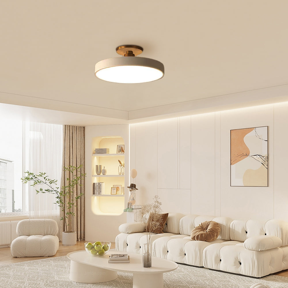 ScandiLumi™ – Luminaire Affleurant Rond et Épuré
