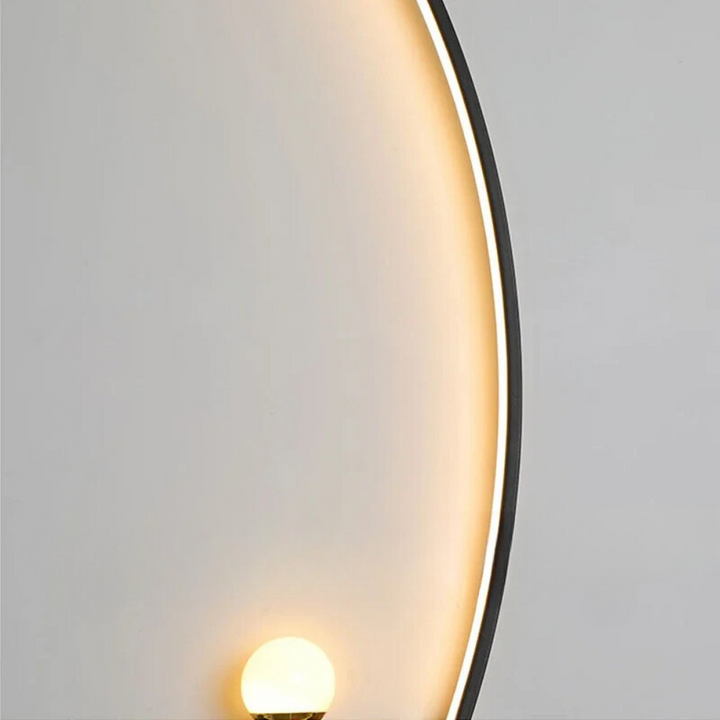 CercleLumi™ – Applique Contemporaine en Arc Lumineux