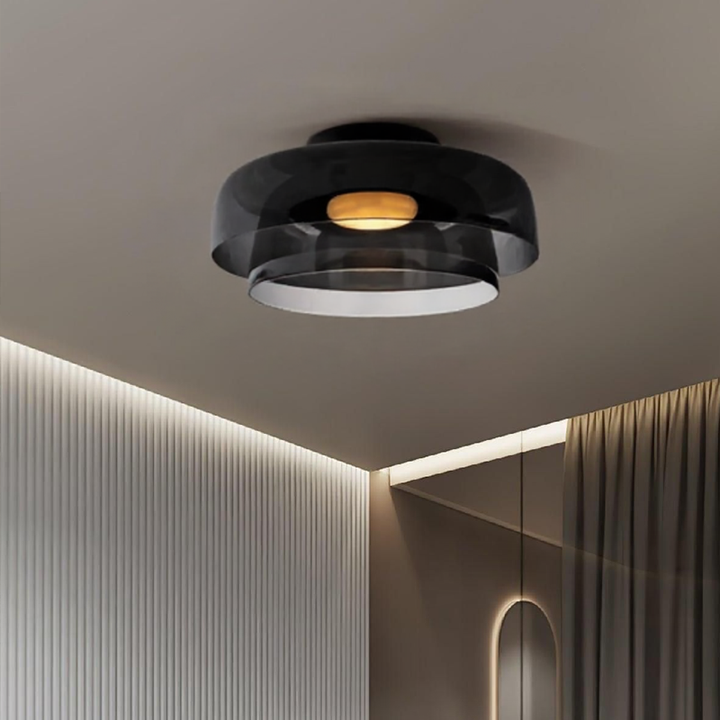 LustreKaléïdo™ – Éclairage de Plafond en Vitrail Créatif