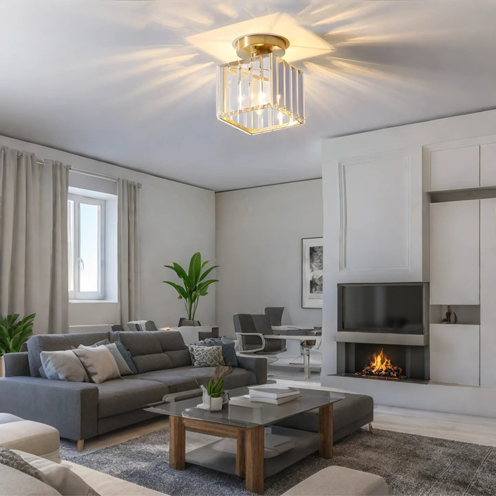 ÉclatBoréal™ – Luminaire de Plafond en Cristal Moderne Nordique